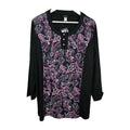 Eak9195 Damwn Bluse von M.collection, Schwarz, Gr. 480