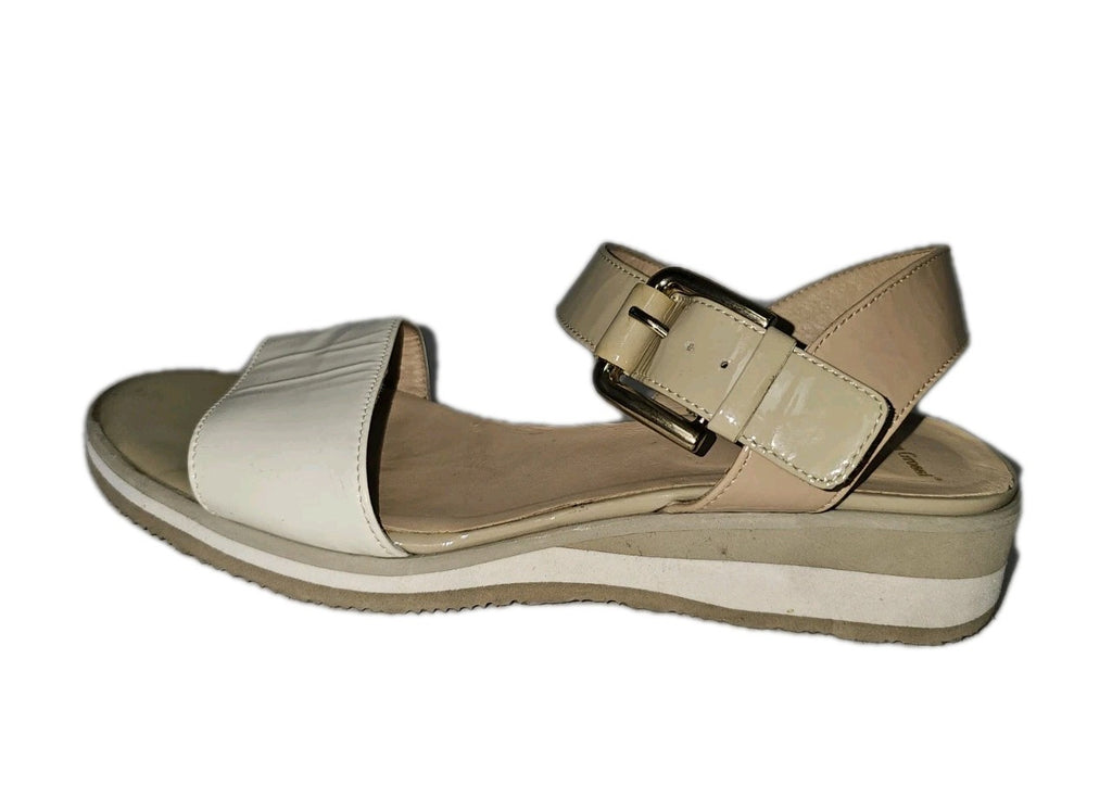 ES810 Damen Sandale von Luca Grossi, beige, Gr.383