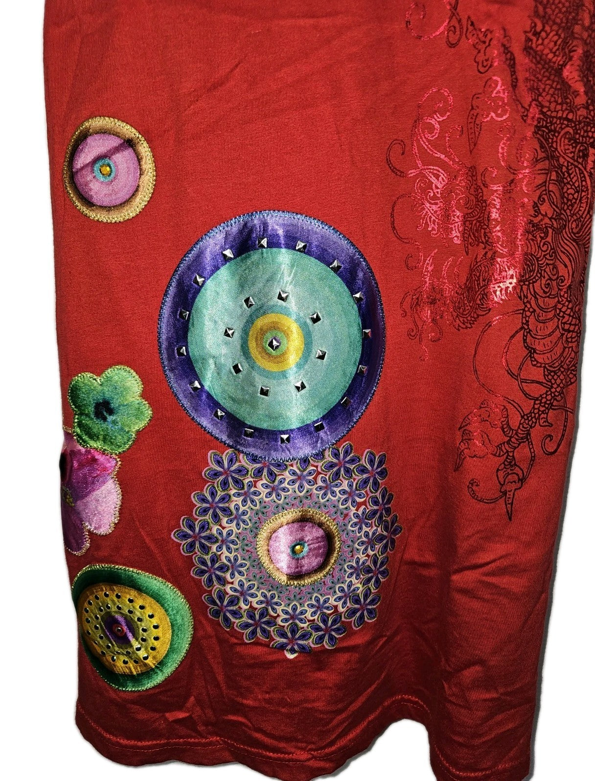 EK10496 Damen Kleid von Desigual, rot, Gr.M2