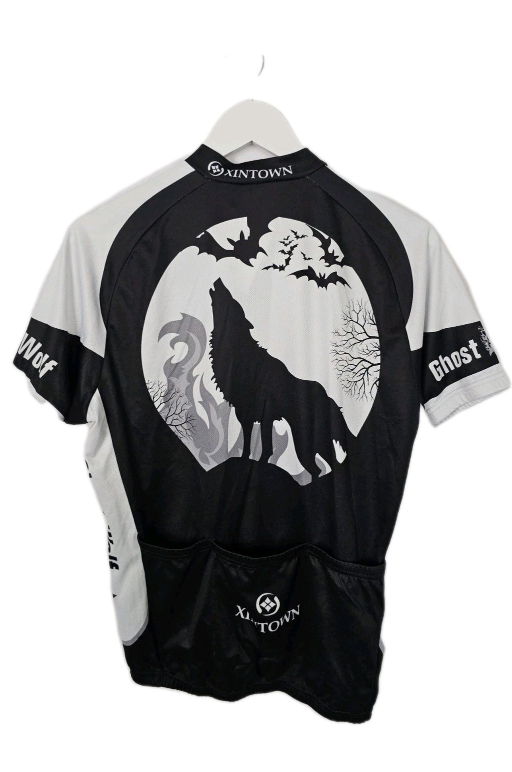 EK1245 Herren Fahrradjacke von Ghost Wolf, Schwarz/Weiß, Gr. L3