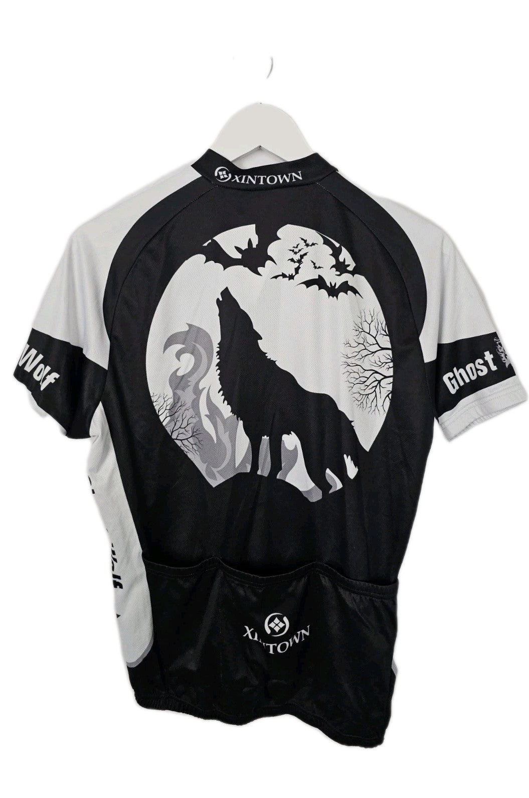 EK1245 Herren Fahrradjacke von Ghost Wolf, Schwarz/Weiß, Gr. L3
