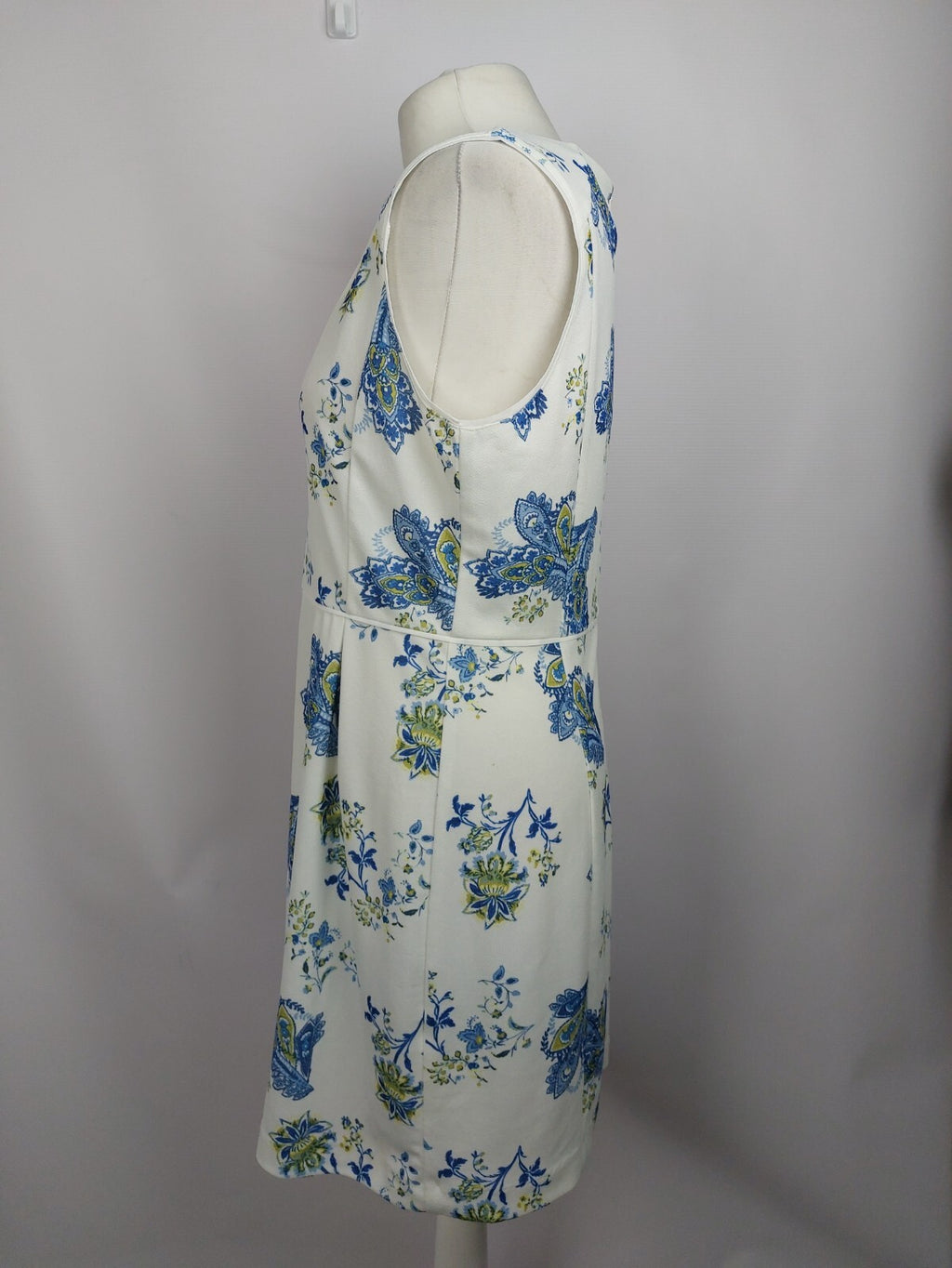 EK3325 Damen Kleid von sfera, weiß/blau, Gr. L4