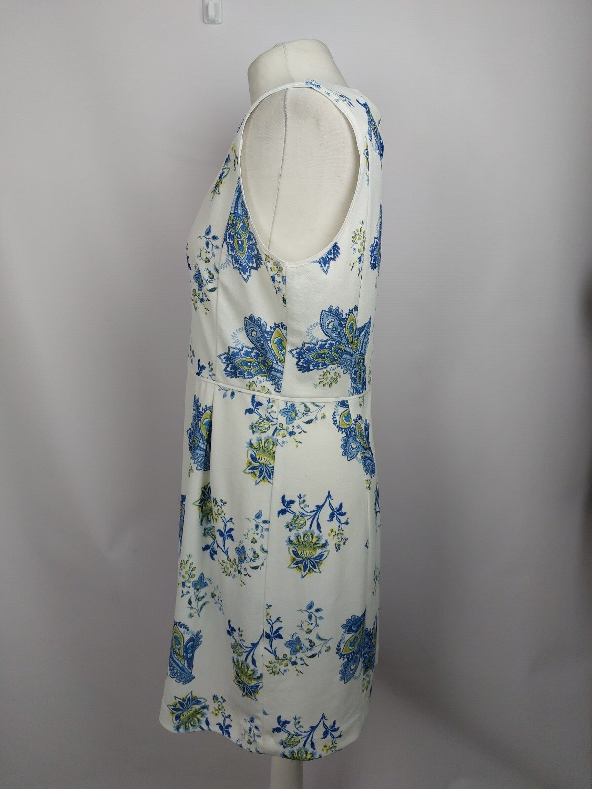 EK3325 Damen Kleid von sfera, weiß/blau, Gr. L4