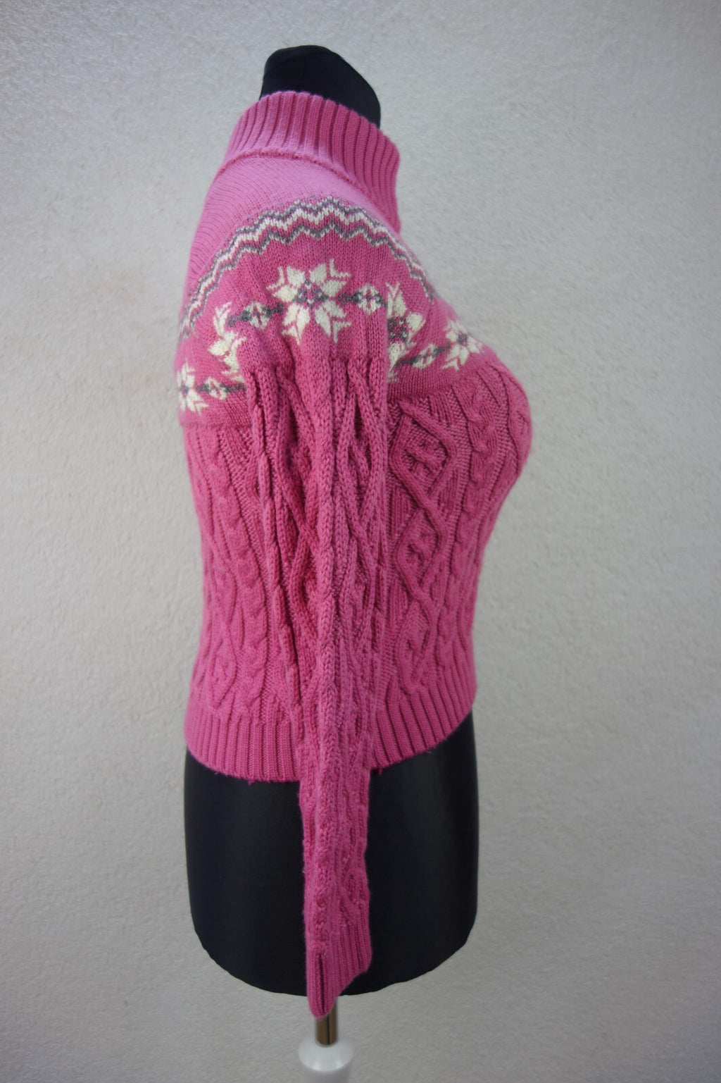 EK3008 Damen Wollpullover von Newland, pink, Gr. S2