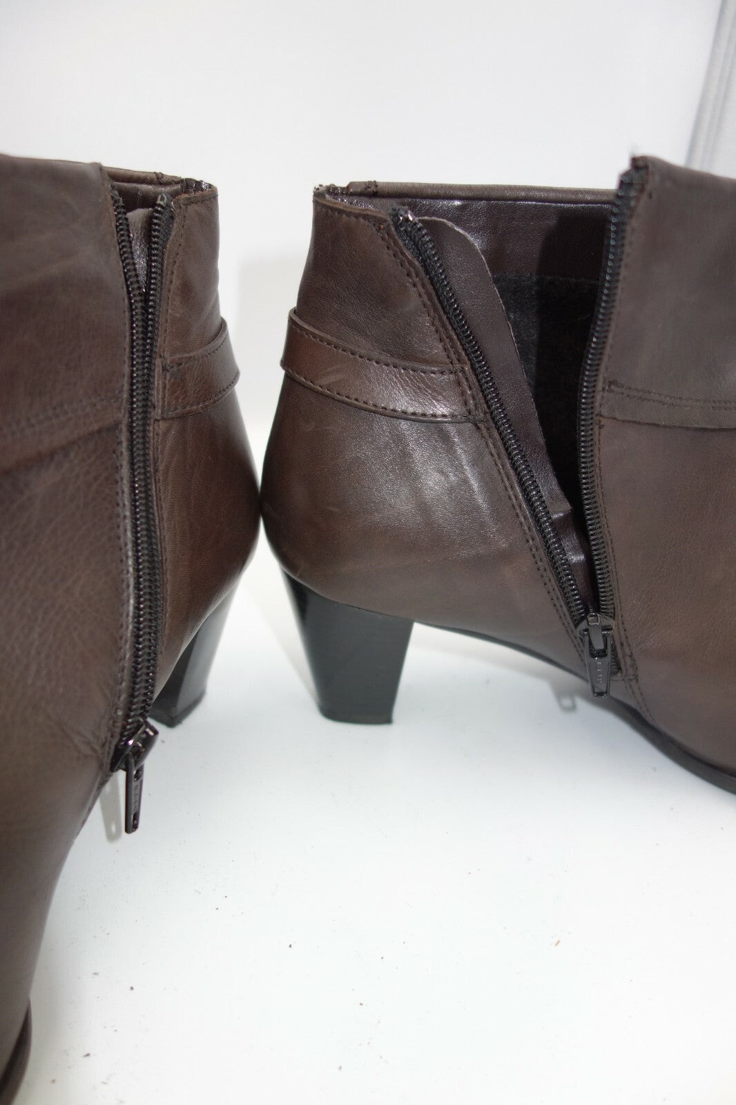 ES0102 Damen Stiefeletten von Zanon&Zago, dunkelbraun, 414