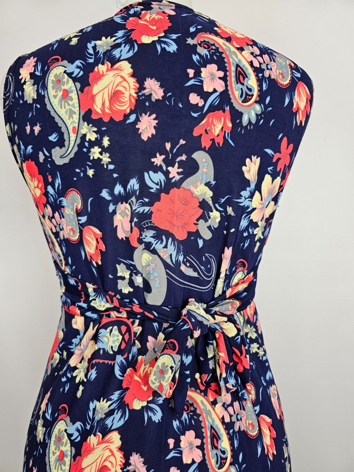 EK6404 Damen Kleid, Dunkelblau/ Mehrfarbig, Gr.:S/M4