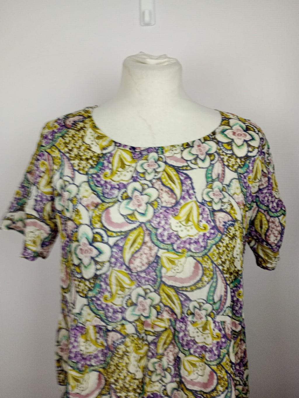 EK5063 Damen Blusenkleid von Yellow Label, bunt mit Blumen, Gr. S1