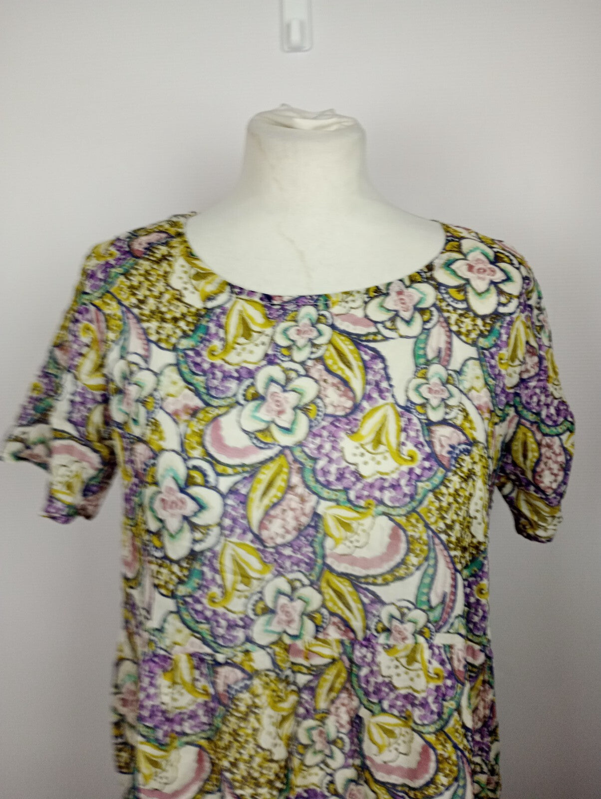 EK5063 Damen Blusenkleid von Yellow Label, bunt mit Blumen, Gr. S1