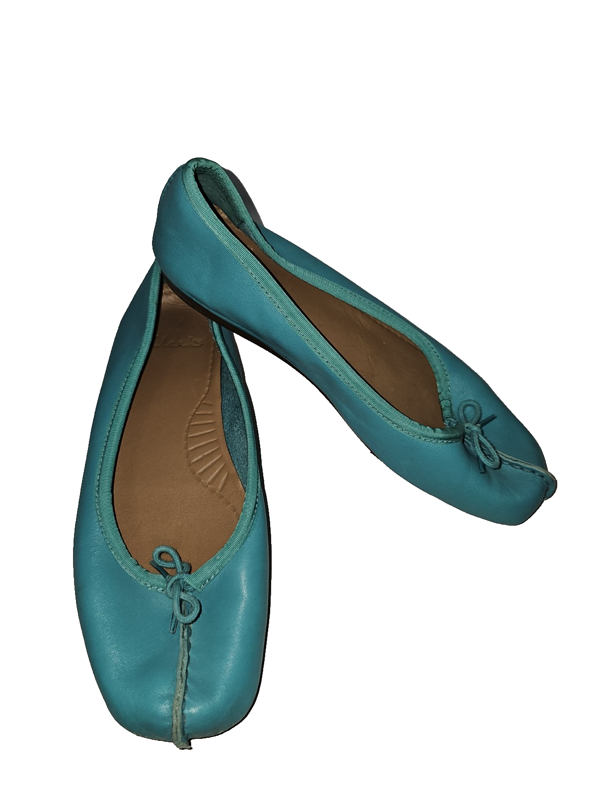 ES318 Damen Ballerina von Clanks, Türkis, Gr. 5½0