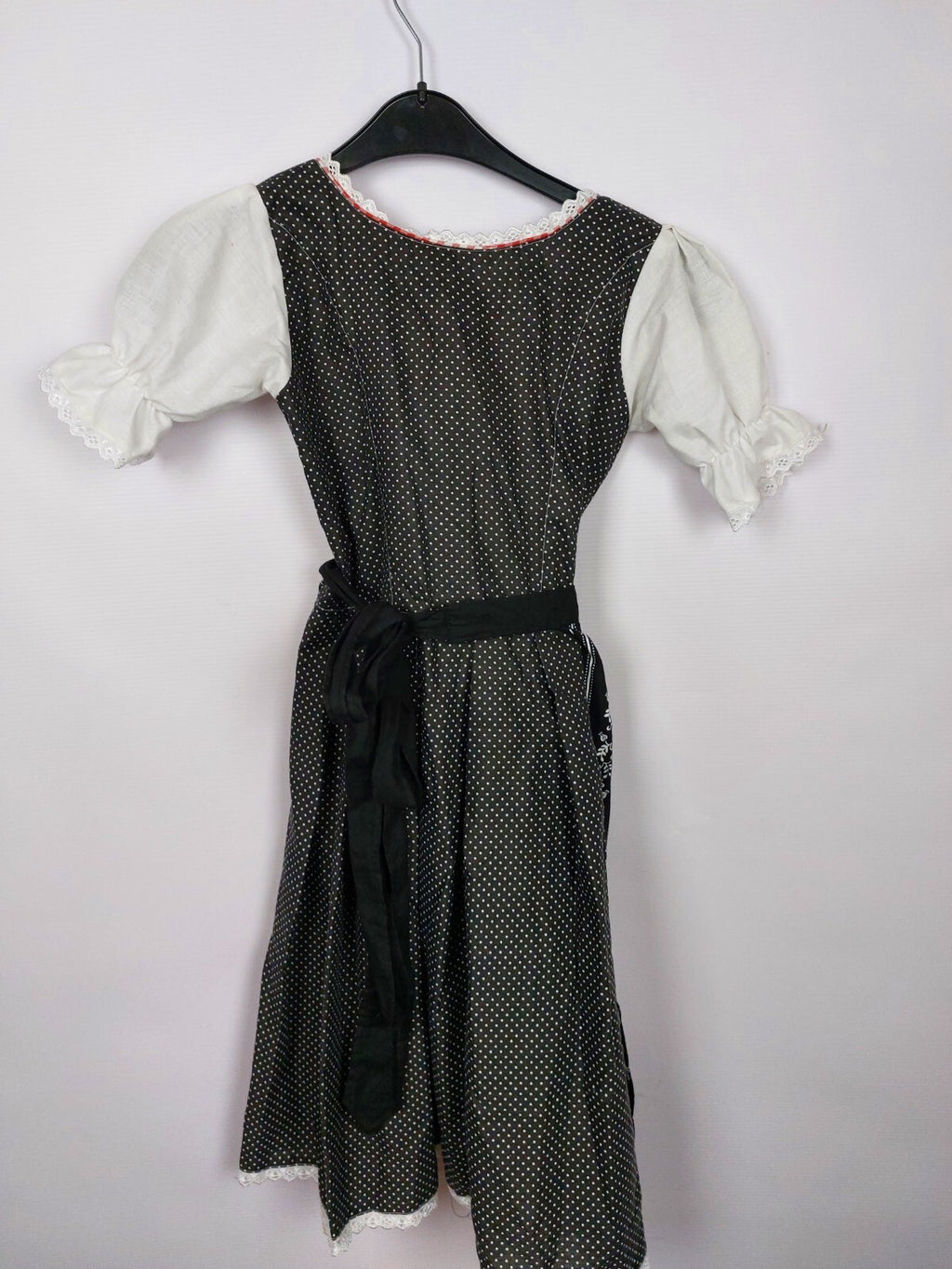 EK4045 Damen Dirndl, schwarz-weiß, Gr. 364