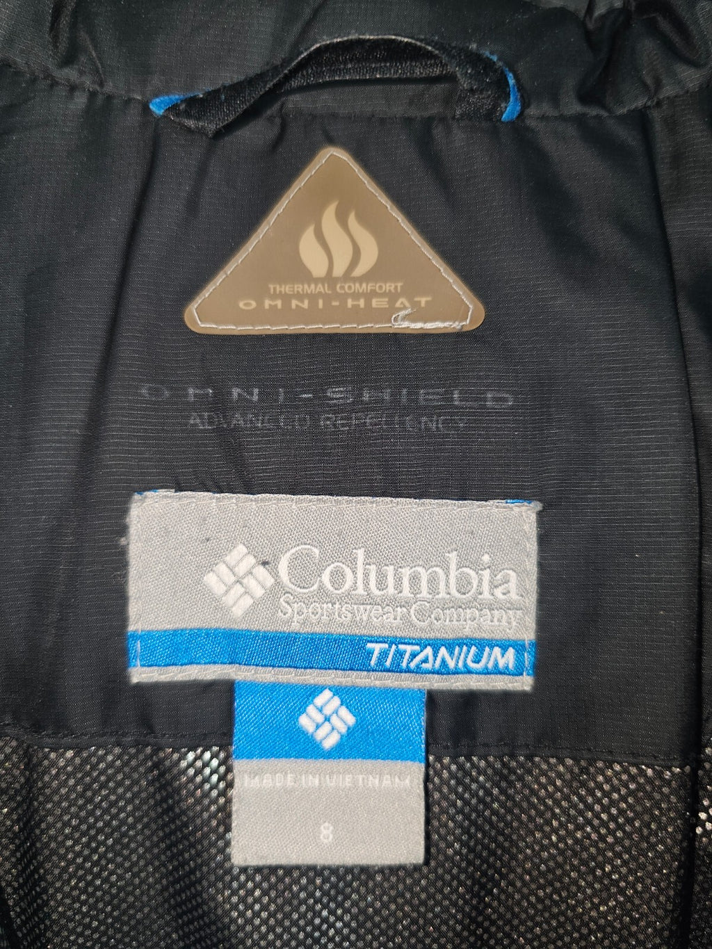 EK5034 Kinder Winterjacke von Columbia, Schwarz, Gr.: 83