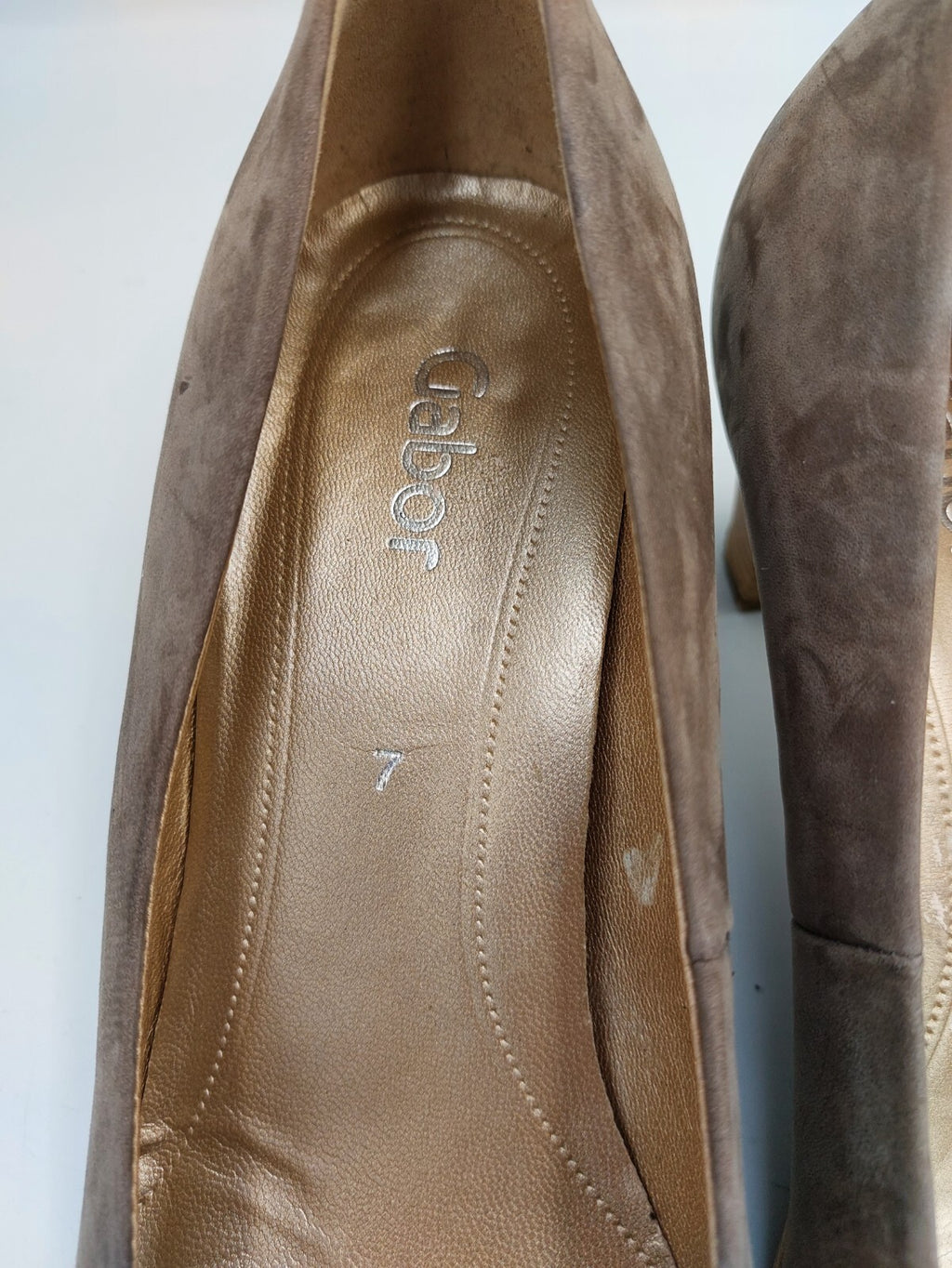 ES0449 Damen Pumps von Gabor, beigegrau, Gr. 7 (EU 40,5)2
