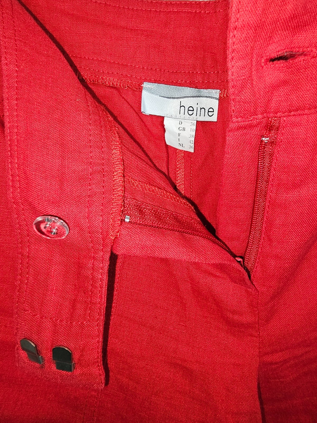 EK6496 Damen Hose von Heine, rot, Gr.362