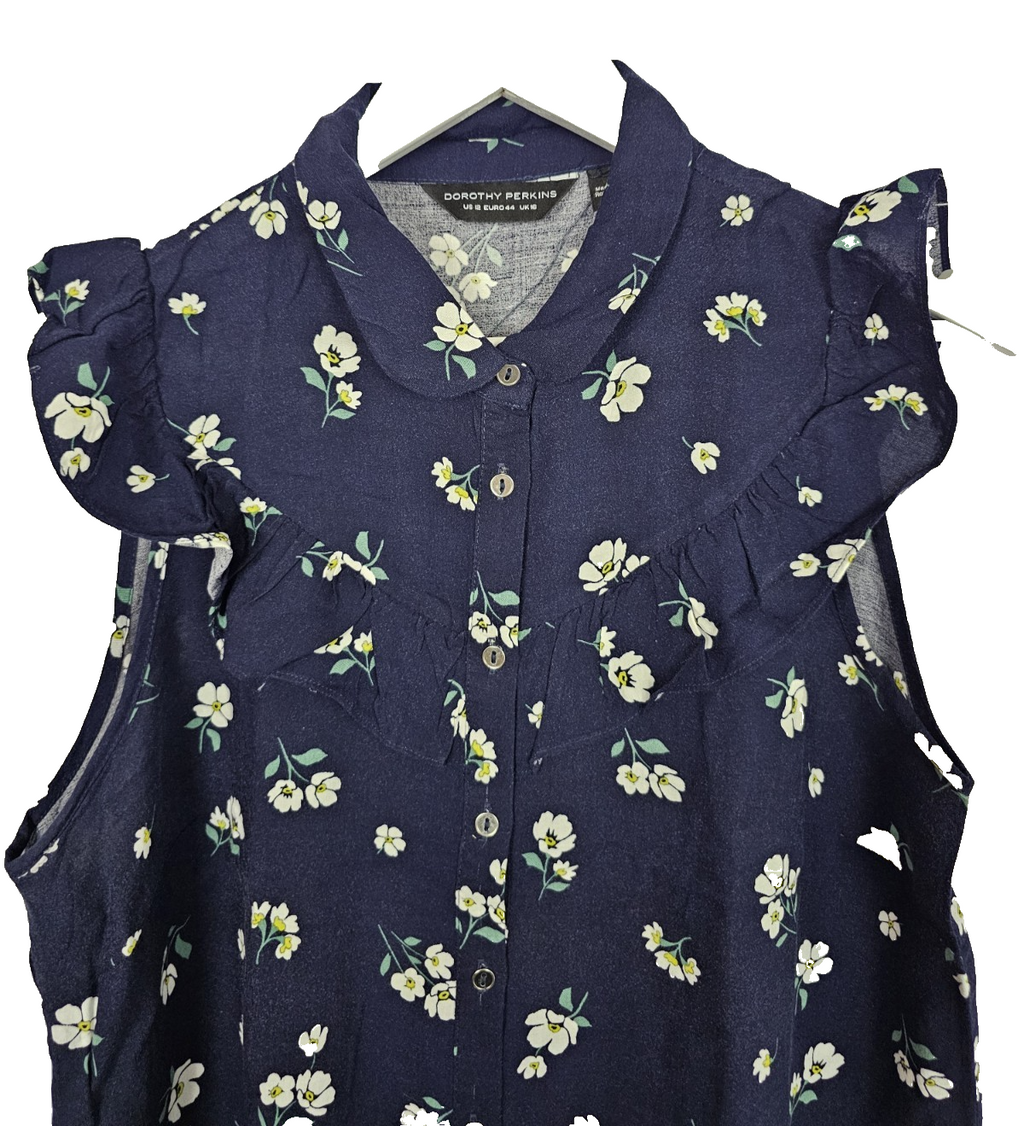 EK8350 Damen Bluse von Dorothy Perkins, Dunkelblau, Gr. 441