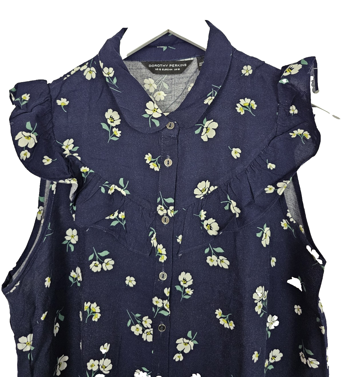 EK8350 Damen Bluse von Dorothy Perkins, Dunkelblau, Gr. 441
