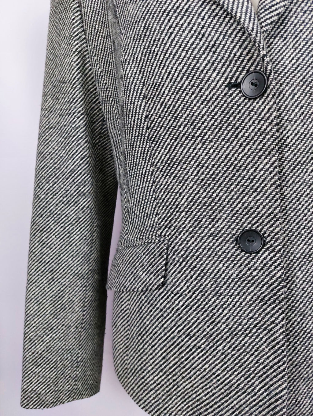 EK3371 Damen Blazer von Jake´s, schwarz/weiß, Gr. 403