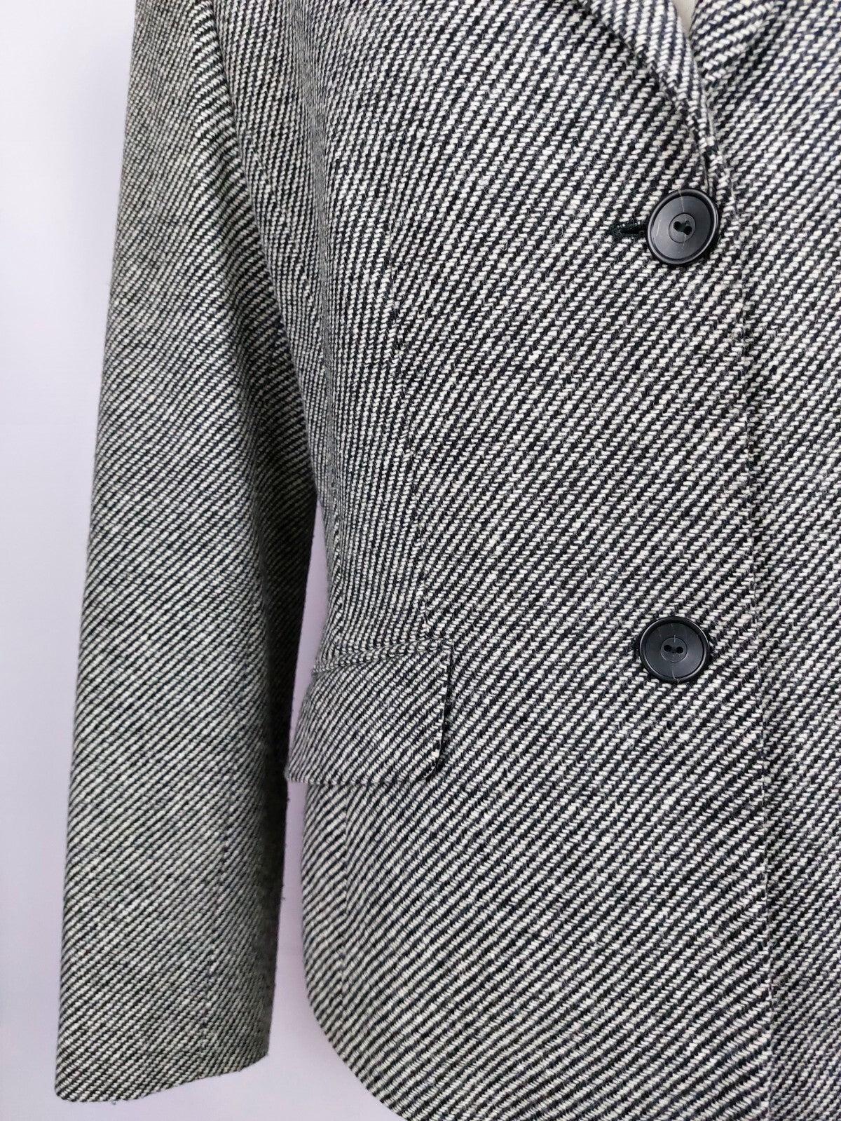 EK3371 Damen Blazer von Jake´s, schwarz/weiß, Gr. 403