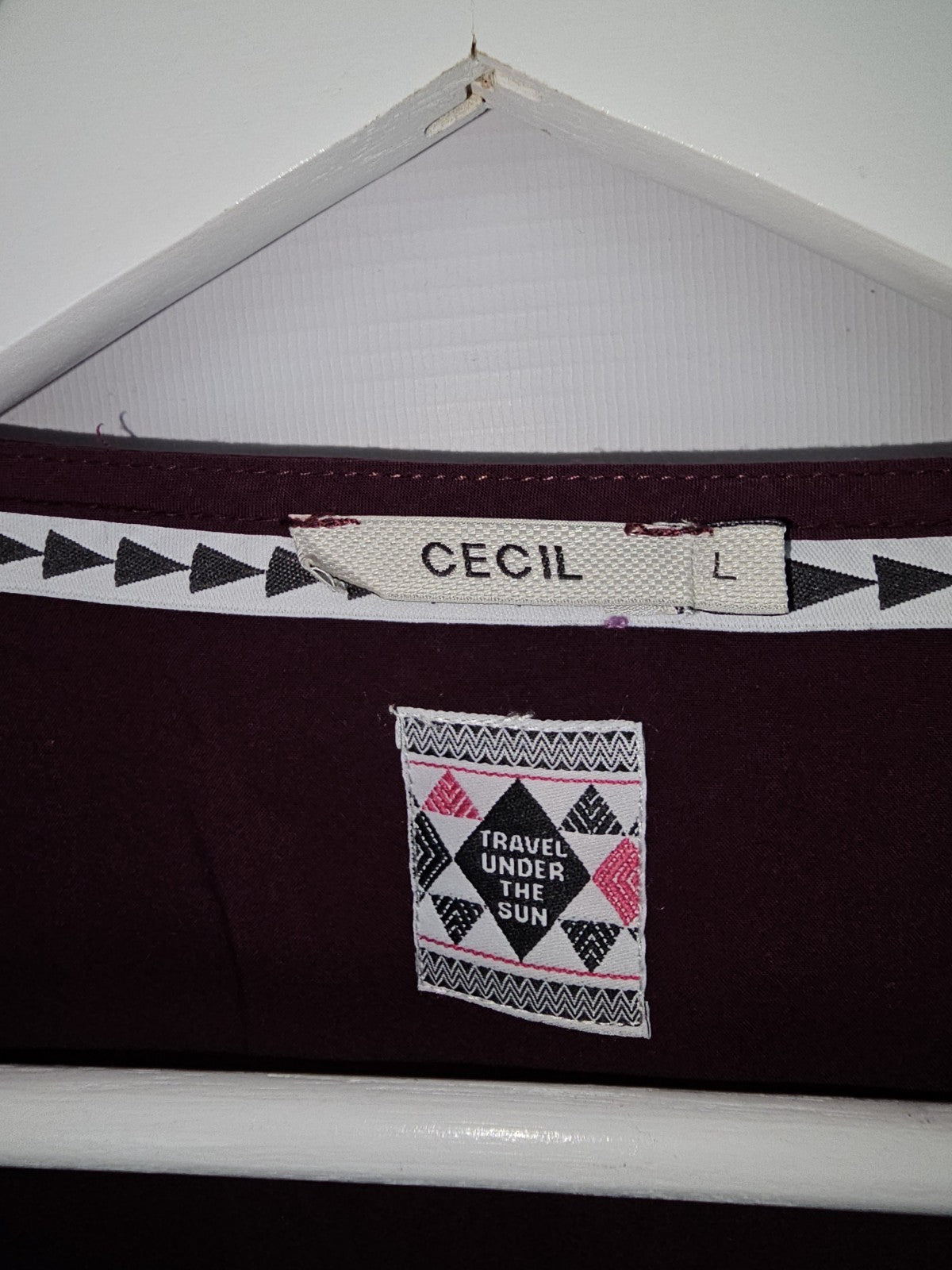 EK10000 Damen Bluse von Cecil, Weinrot, Gr. L2