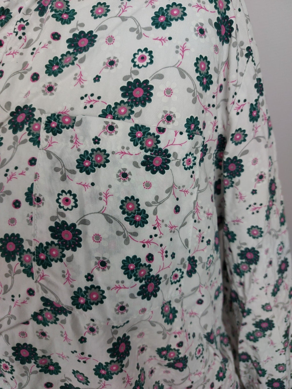 EK5016 Damen Bluse von PS Ich liebe dich, weiß geblümt, Gr. M6