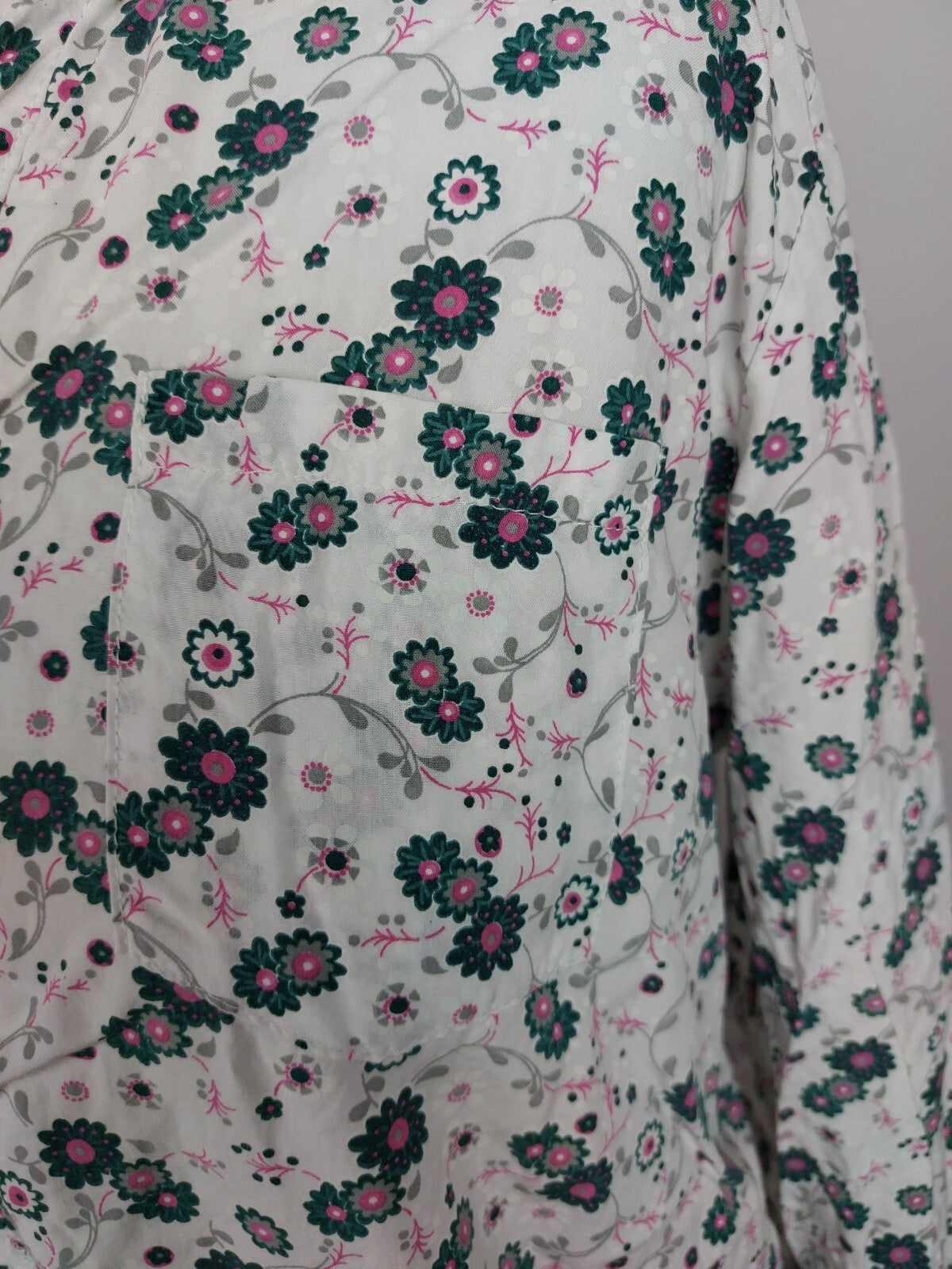 EK5016 Damen Bluse von PS Ich liebe dich, weiß geblümt, Gr. M6