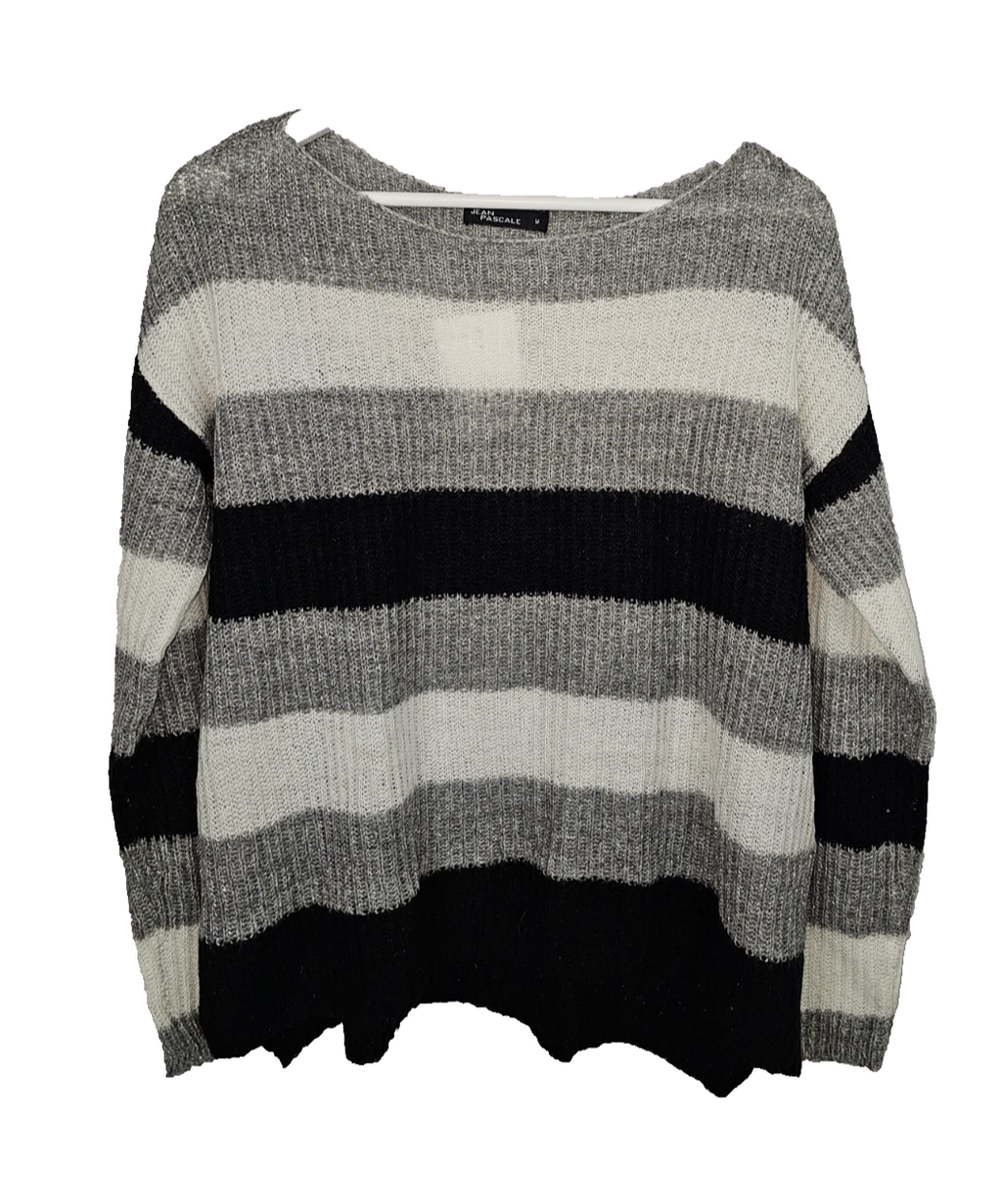 EK7891 Damen Pullover von Jean Pascale, Grau, Gr. M0