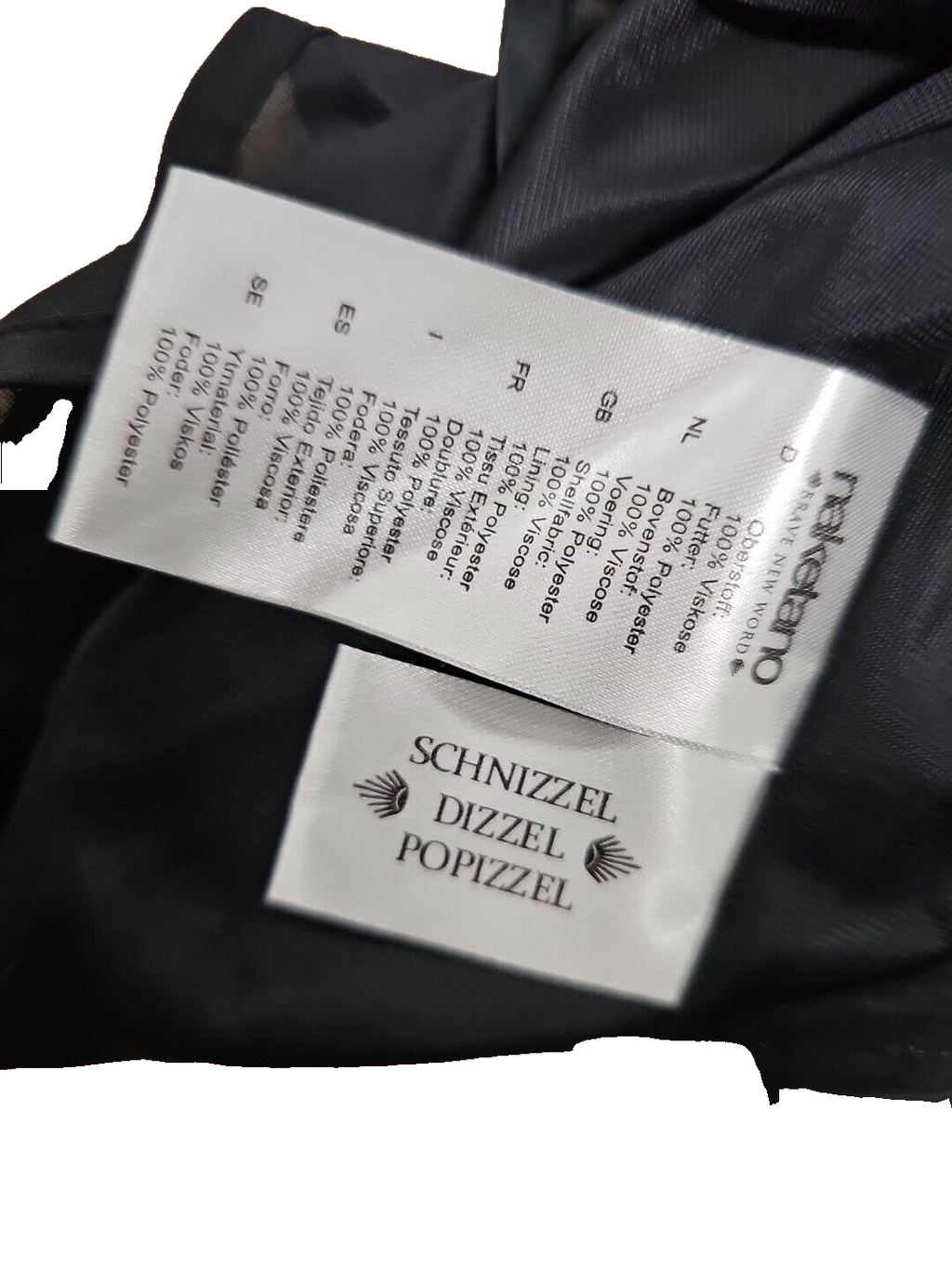 EK 1001 Kleid Naketano Schwarz Gr M4
