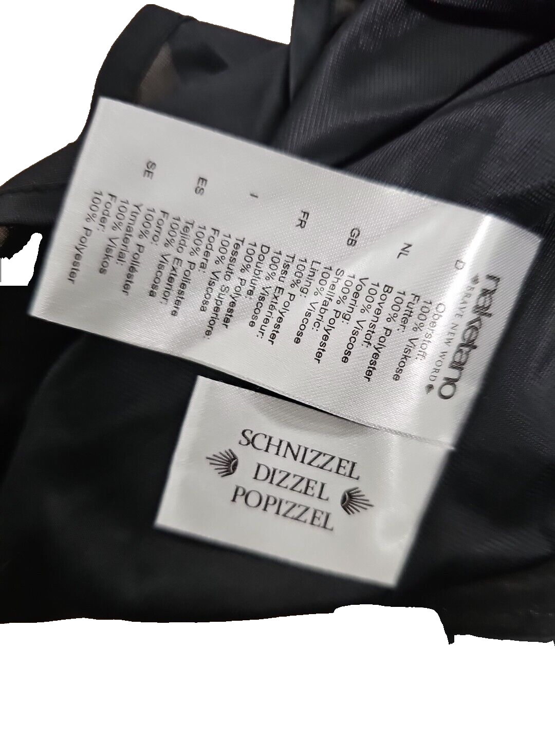 EK 1001 Kleid Naketano Schwarz Gr M4