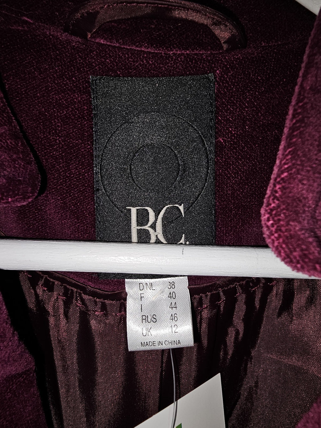 EK8417 Damen Mantel von BC, Weinrot, Gr. 382
