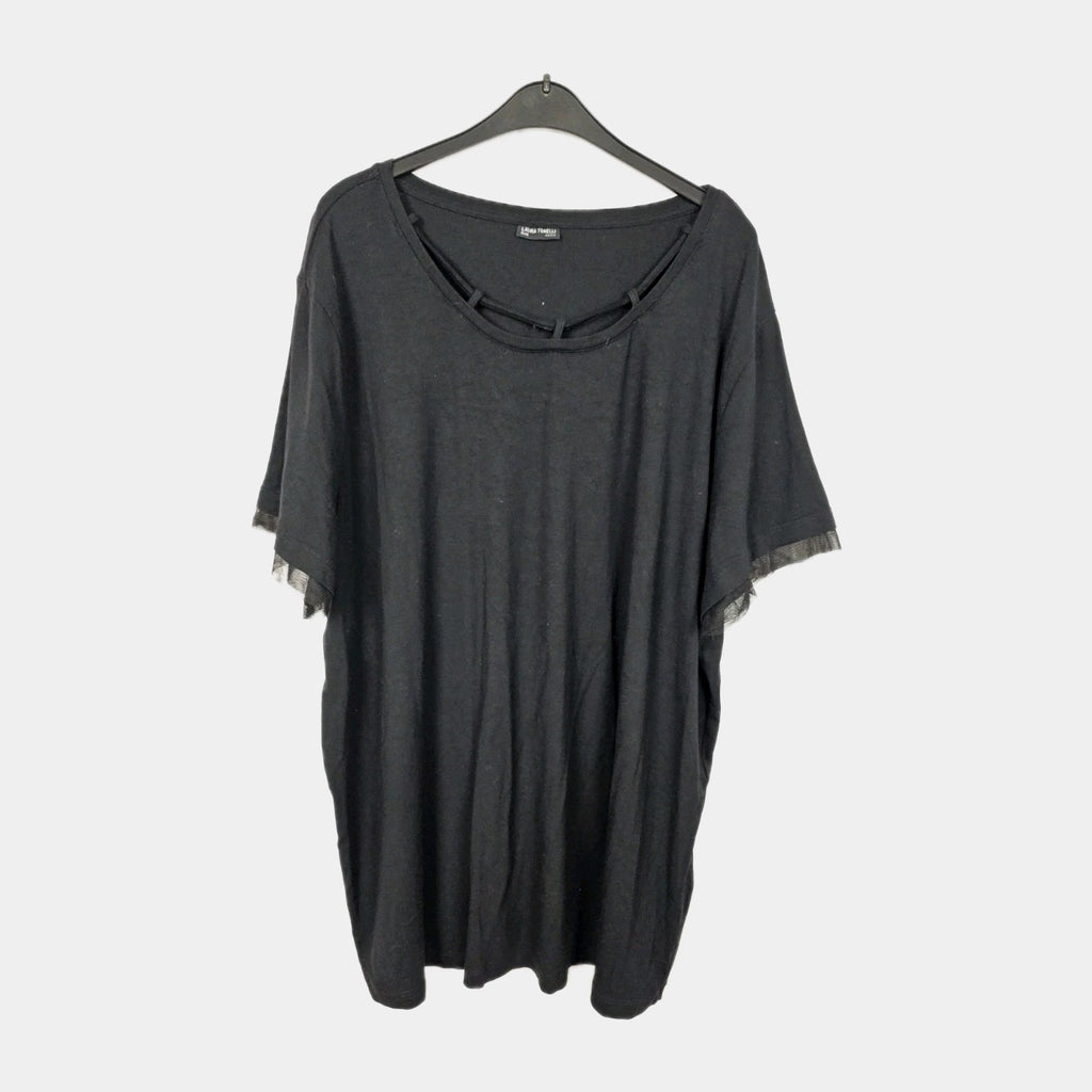 EK10604 Damen T-Shirt von Laura Torelli, Schwarz, Gr. 480