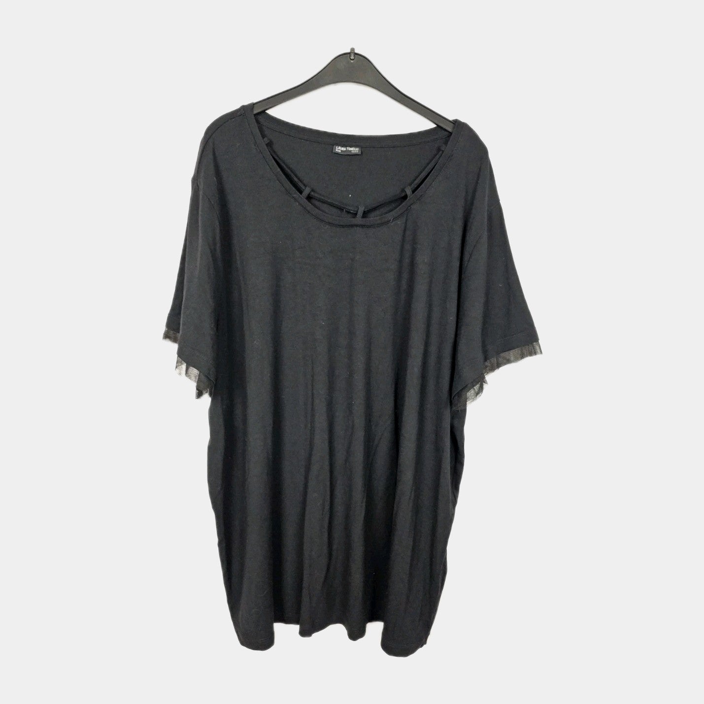 EK10604 Damen T-Shirt von Laura Torelli, Schwarz, Gr. 480