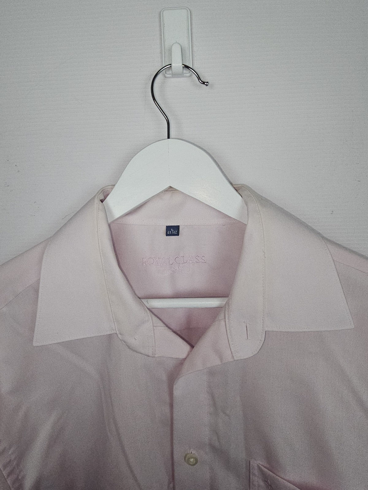 EK7690 Herren Hemd von Royalclass, Rosa, Gr.L2