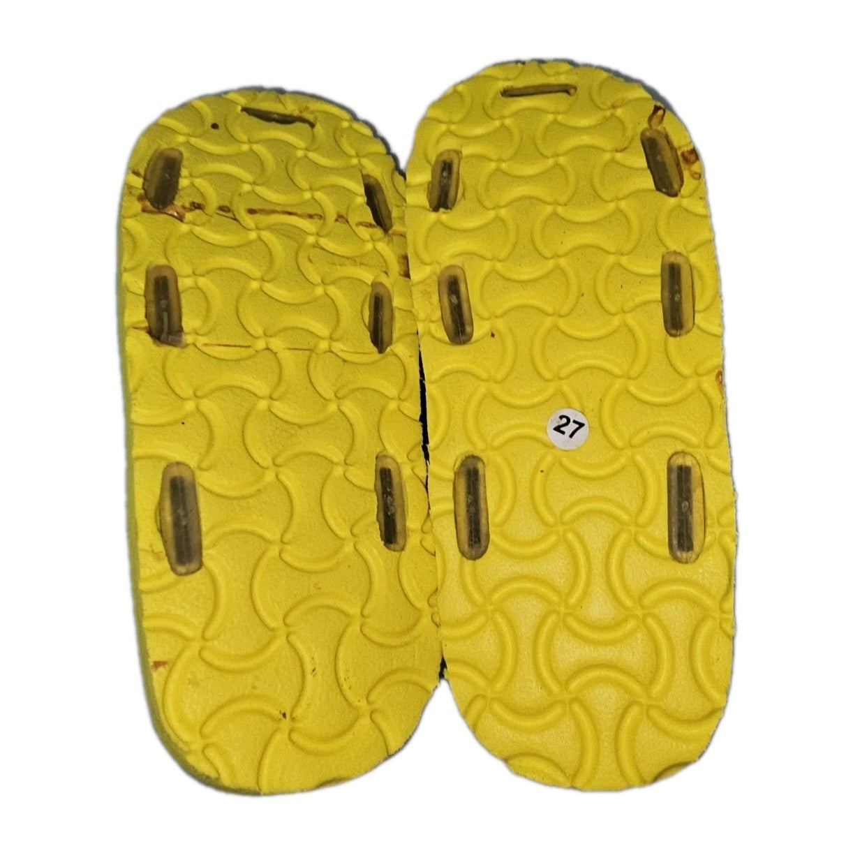 ES907 Unisex Kinder Badelatschen von Casa di Stella, gelb-blau, Gr.277