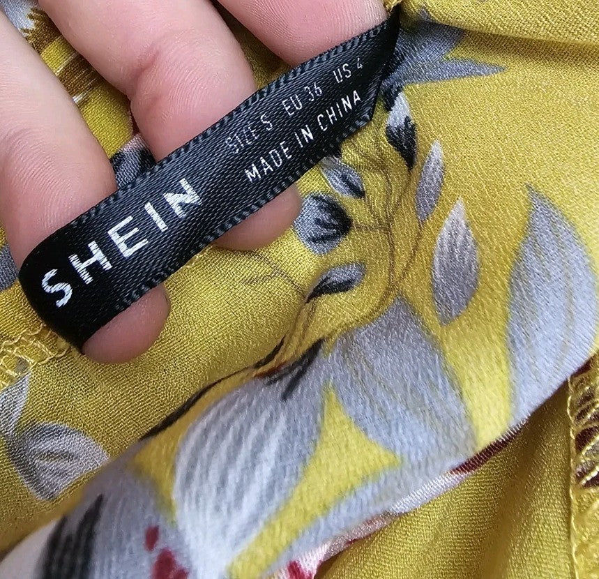 EK10241 Damen Kleid von SheIn, gelb, Gr.S2