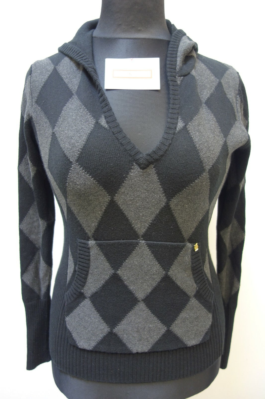 EK0620 Damen Kapuzen Pullover von Hilfiger Denim, schwarz0