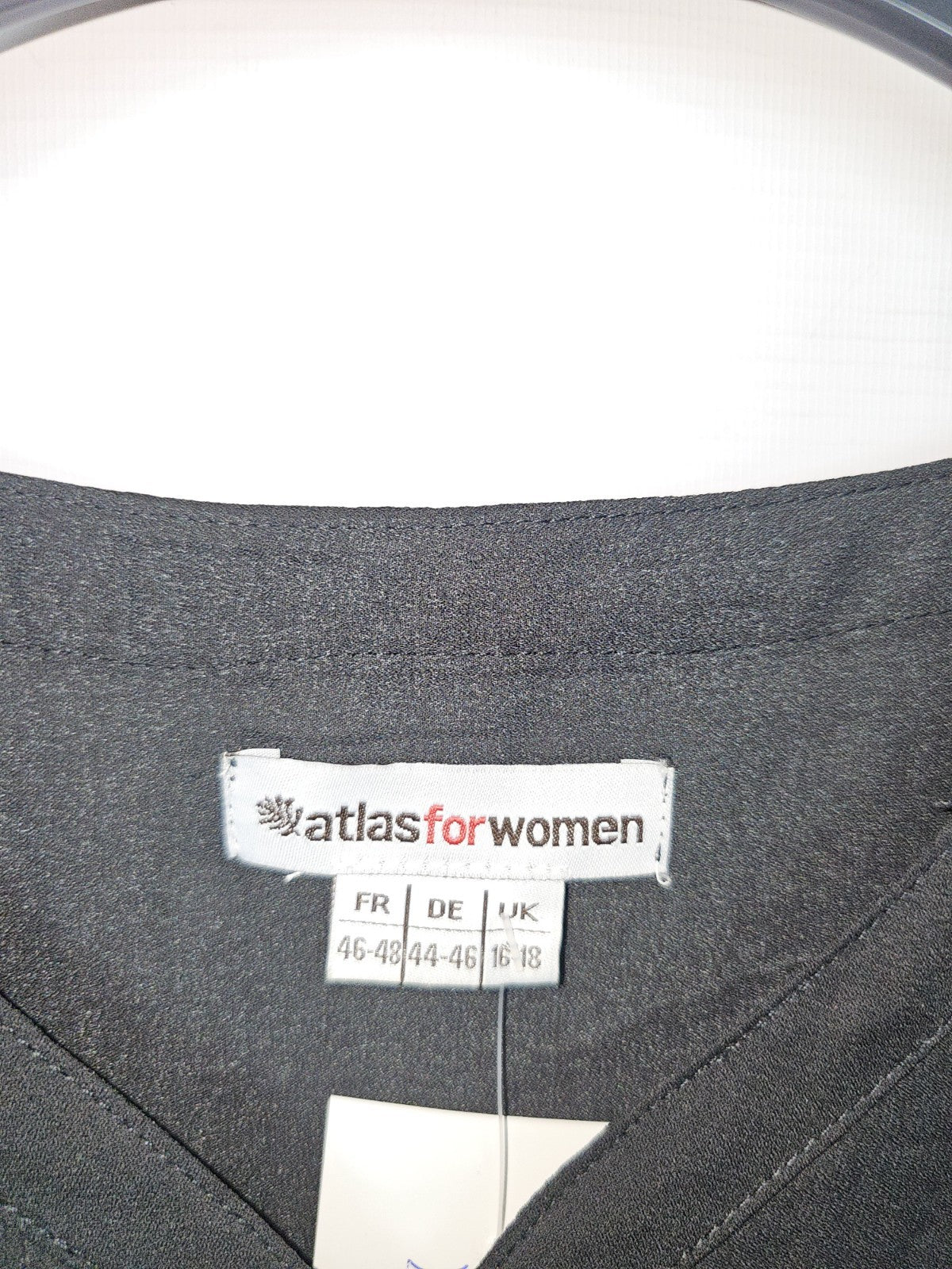 EK9072 Damen Bluse von Atlas For Woman, Schwarz, Gr. 46/482