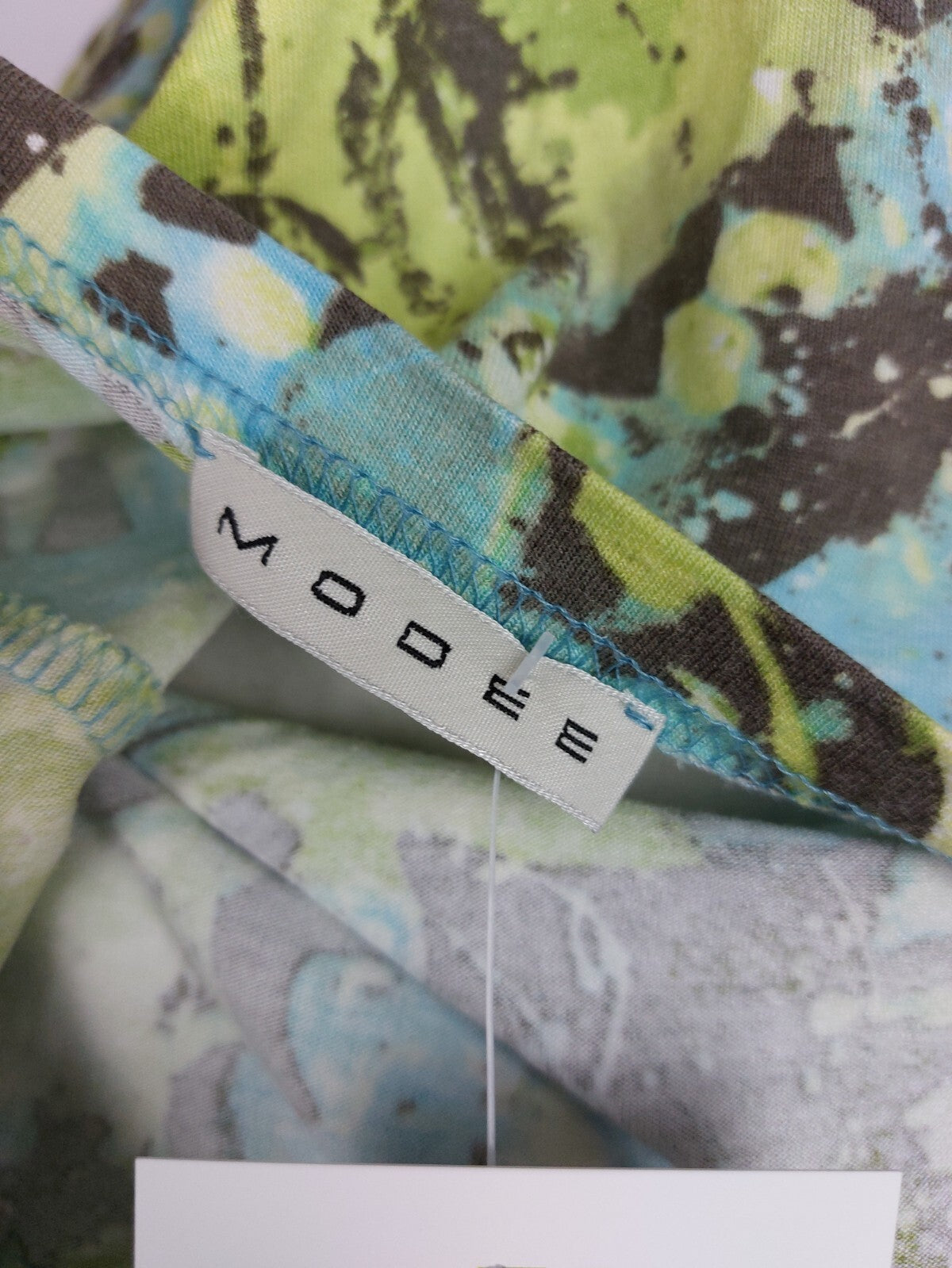 EK4777 Damen T-Shirt von Modee, grün/blau/braun, Gr. 387