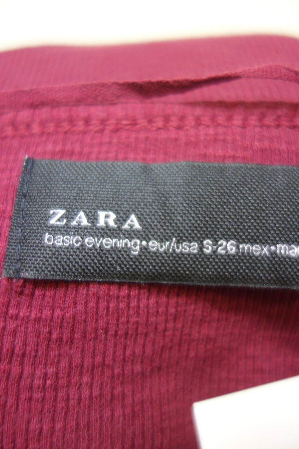 EK1882 Damen Shirt von Zara, weinrot, Gr. S4