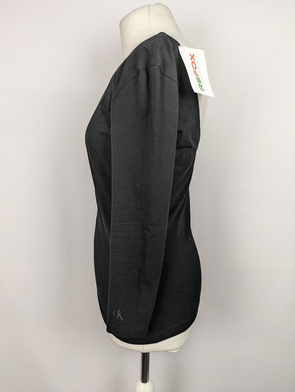 EK5092 Damen Langarmshirt von Calvin Klein, schwarz, Gr. 36/382