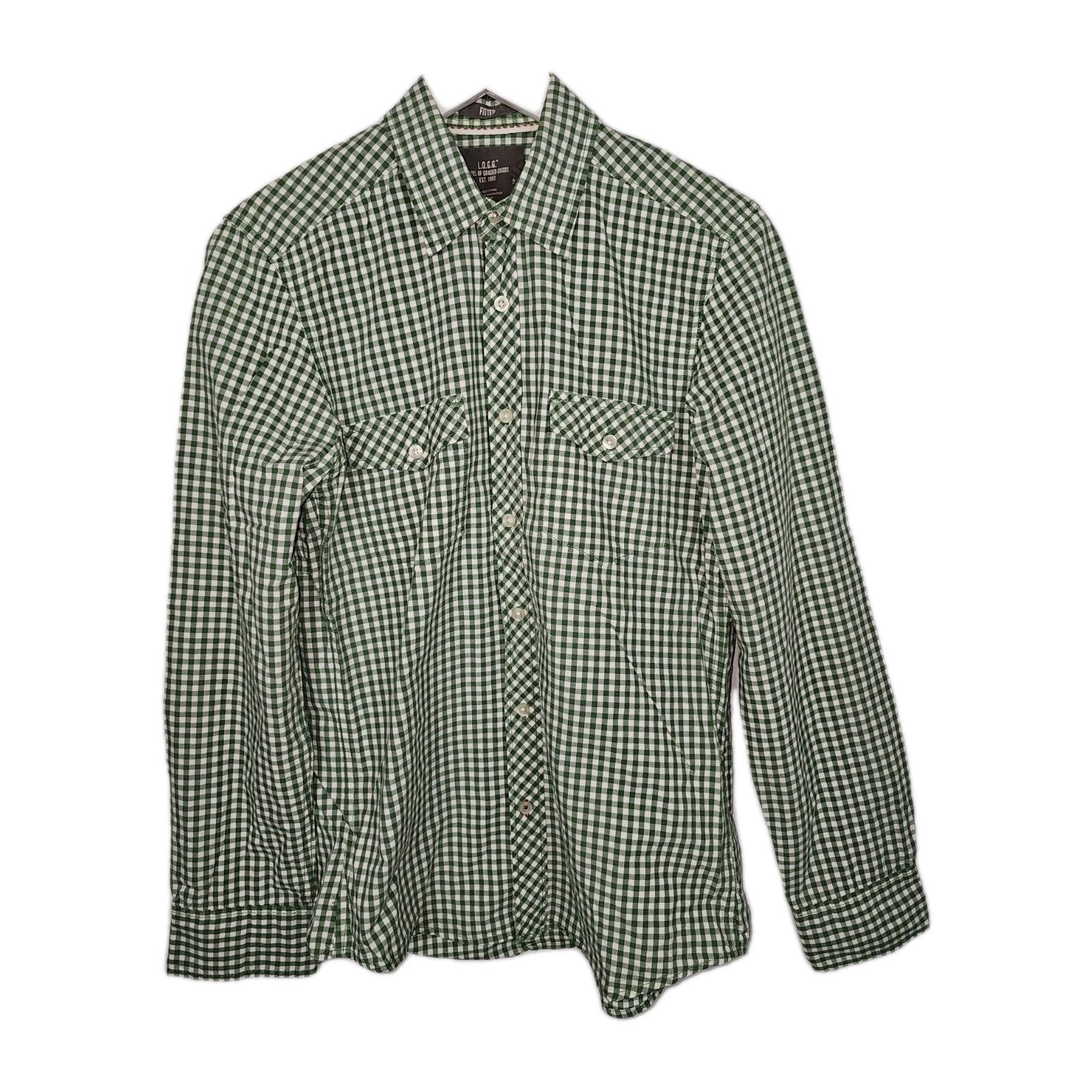 EK7977 Herren Hemd von H&M, grün, Gr.S 0