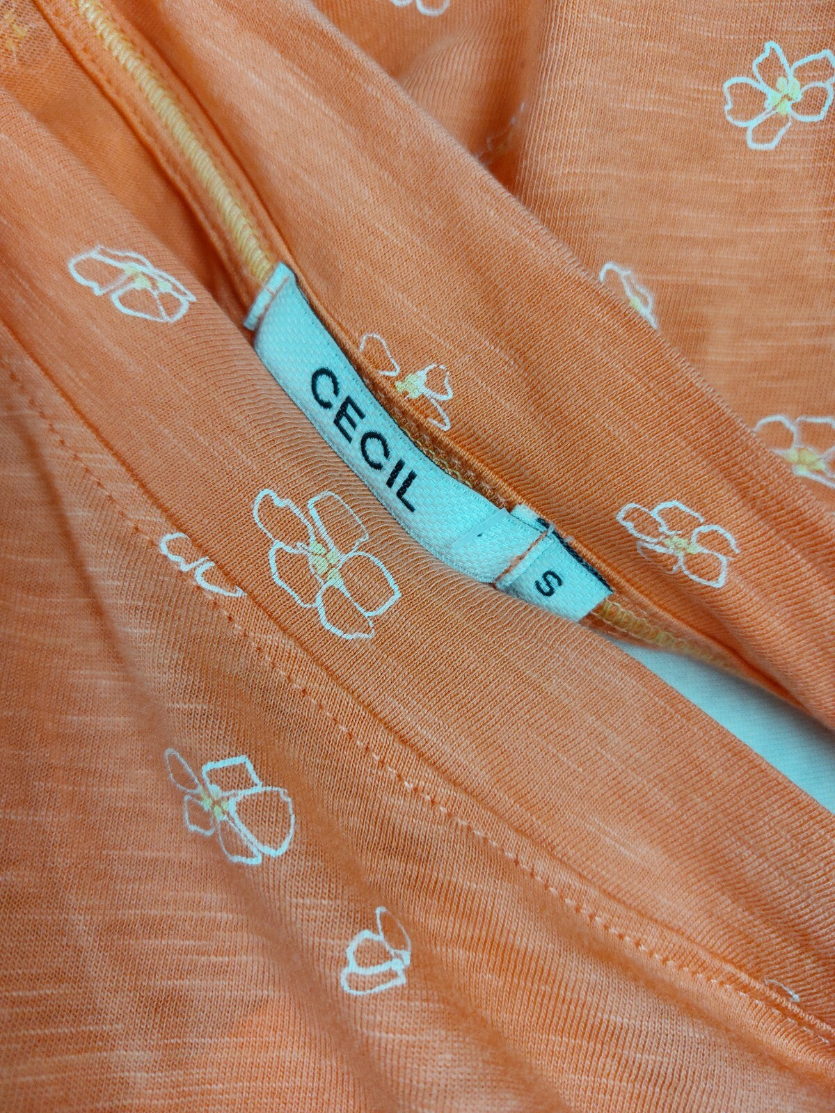 EK5052 Damen T-Shirt von Cecil, orange, Gr.S6