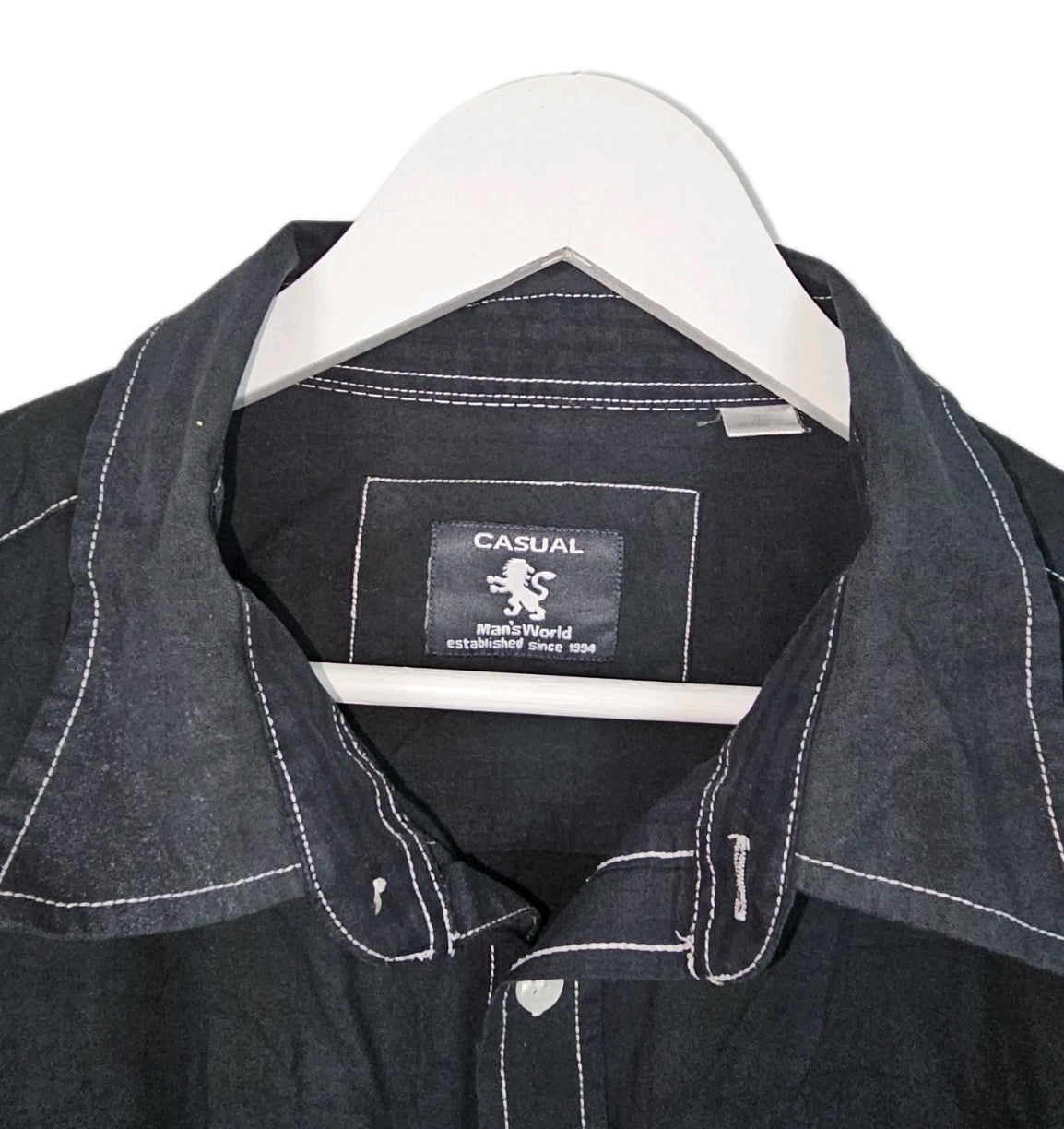 EK10941 Herren Hemd von Man's World, schwarz, Gr.4XL (nach Größentabelle)2