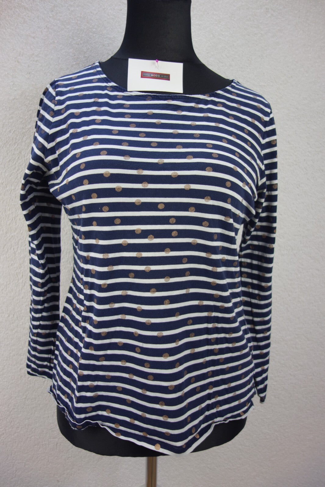 EK1600 Damen Pullover von Boden, blau-weiß, Gr.M0