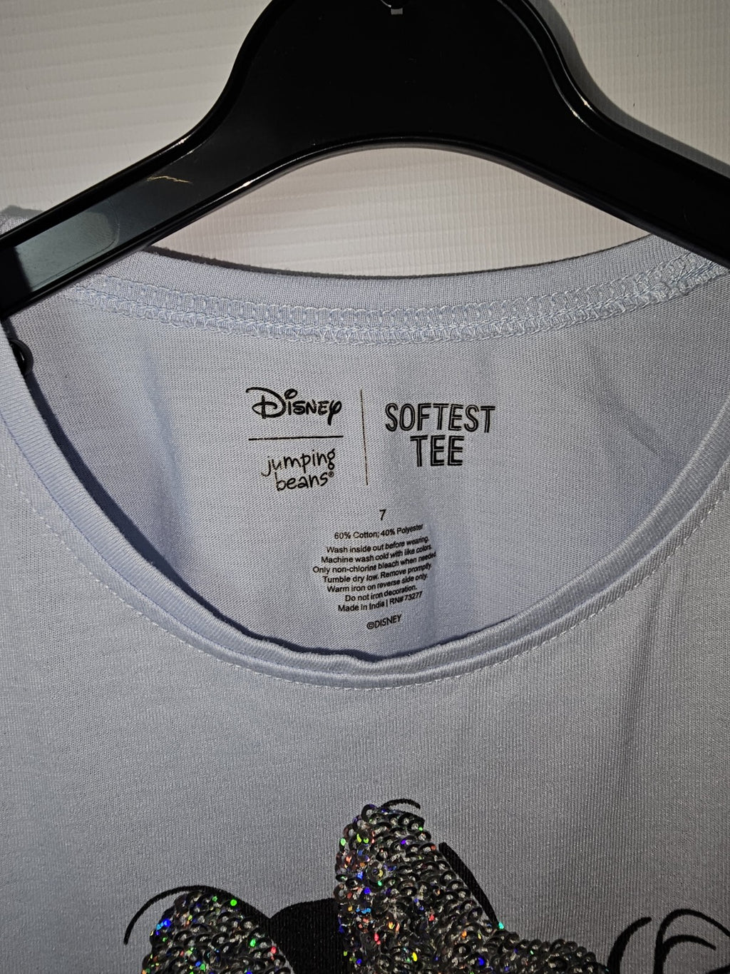 EK1718 Mädchen Tshirt von Disney, Hellblau, Gr.71