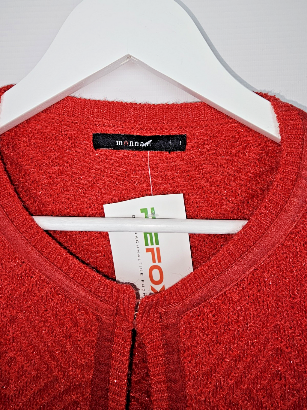 EK7144 Damen Strickjacke von Monnari, Rot, Gr.L2