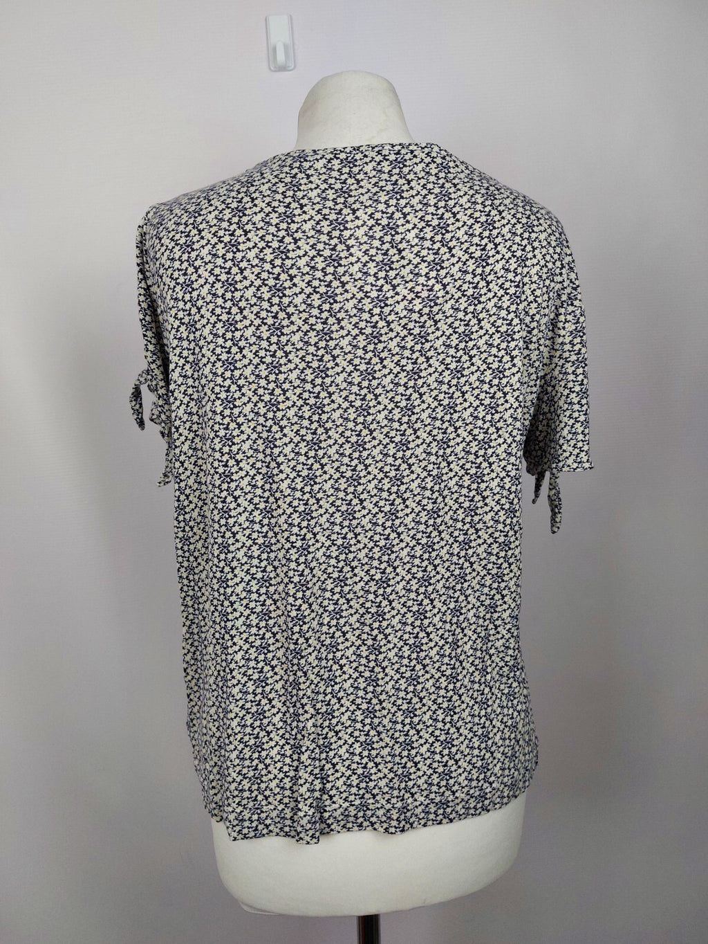 EK4323 Damen T-Shirt von Opus, blau/weiß geblümt, Gr. 384