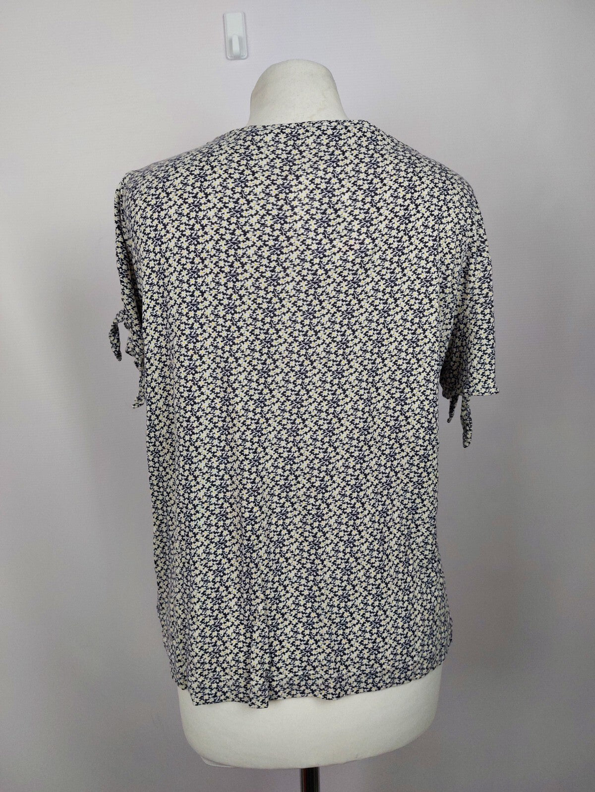 EK4323 Damen T-Shirt von Opus, blau/weiß geblümt, Gr. 384