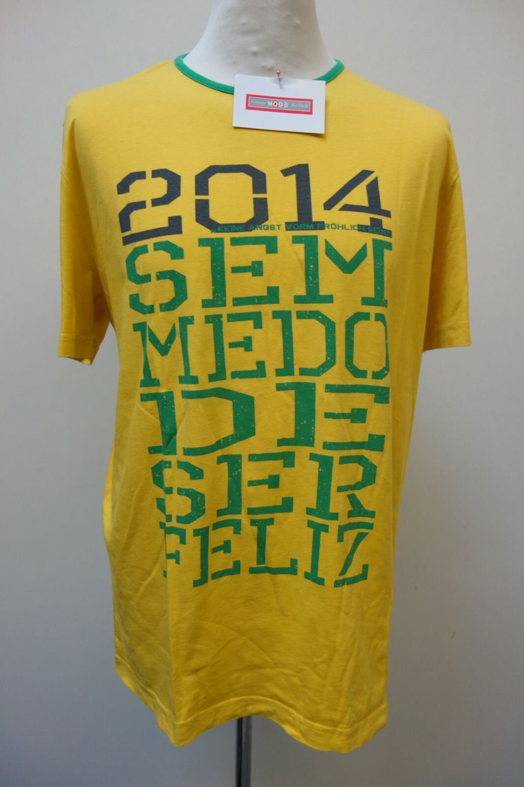 EK1153 Herren T-Shirt von Mustang, gelb, Gr. L0