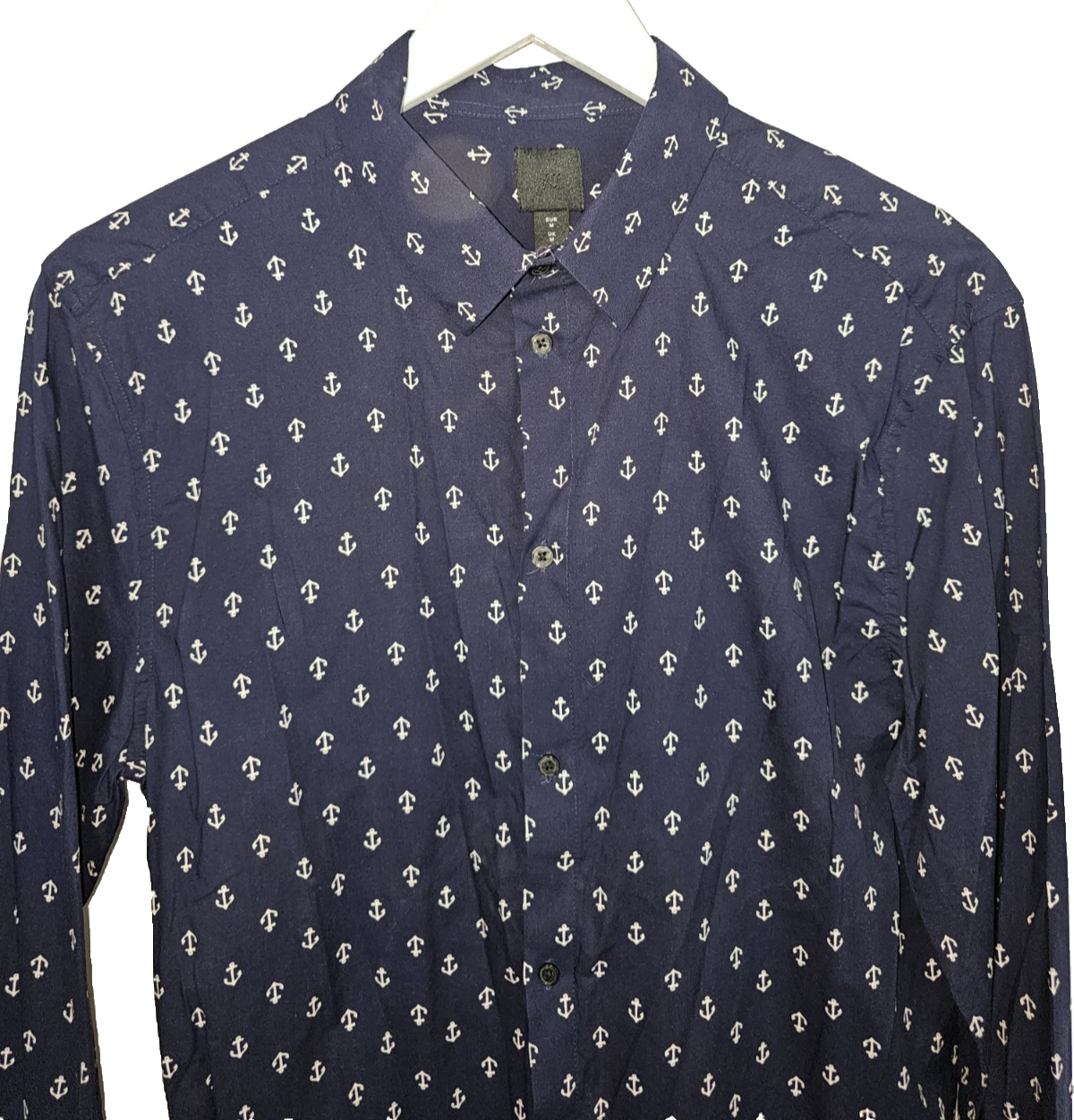 EK8358 Herren Hemd von H&M, Dunkelblau, Gr. M0