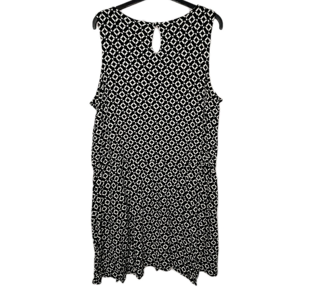 EK7724 Damen Kleid von Yessica, schwarz-weiß, Gr.XL3