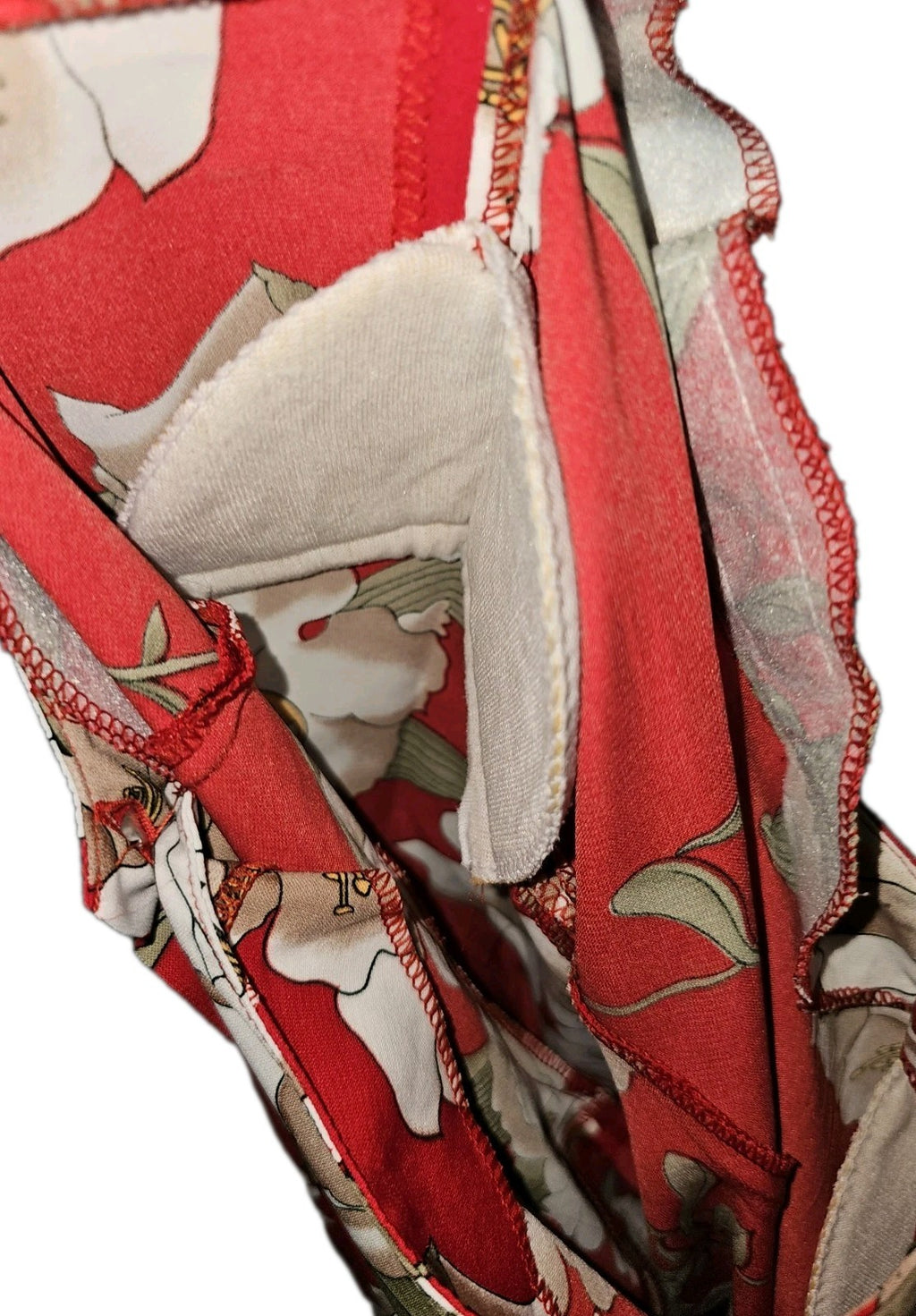 EK8076 Damen Kleid von D&D, rot mit Blumenmuster, Gr.XL9